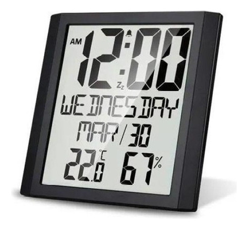 8.6 Reloj De Pared Digital Grande De Temperatura Y Humedad