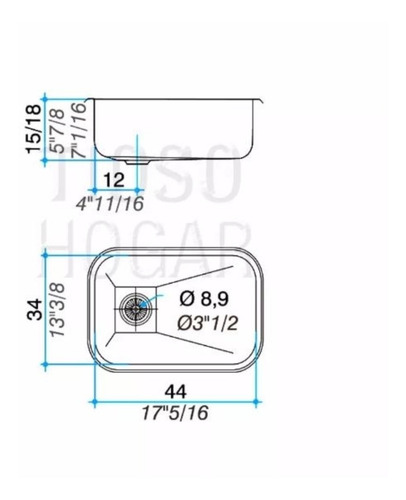 Pileta Cocina Simple Johnson Acero Bacha E44/18 Sin Interes