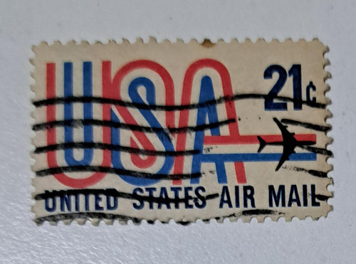 Estampilla Usa 21c United States Air Mail