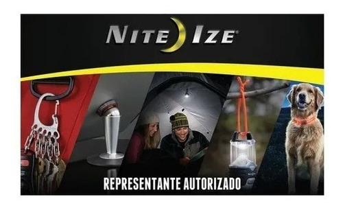Mini Linterna Mano Led Negro Con Luz Roja Seguridad Nite Ize Color de la luz Blanco