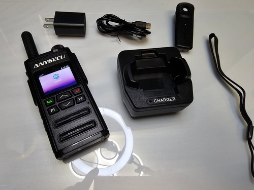Radio Poc 4g Cel Anysecu T68 App Global Altavoz Potente Negro Poc