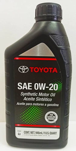 Aceite Sintético Toyota  Sae 0w-20 Original Made In U S A