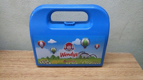 Lunchera Mini Wendys De Plastico Vacia En Buen Estado