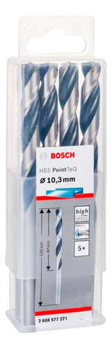 2608577271 Broca Ar Bosch Pointteq 10.30mm *caixa Com 05un