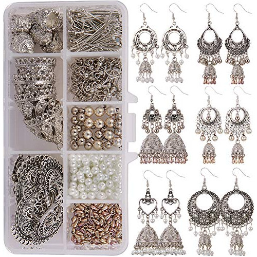 Kit Hacer 6 Pares De Aretes Étnicos Indios Vintage Diy...