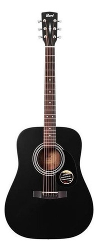 Guitarra Electroacústica Cort Standard AD810E para diestros black satin satin