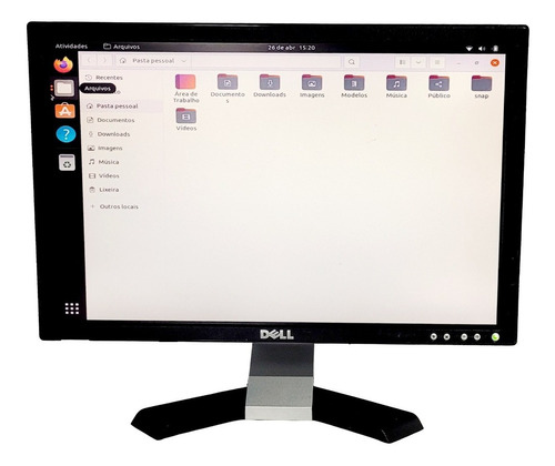 Monitor Lcd 19 Dell e198wfp Dvi Alta Resolução Ver Descrição