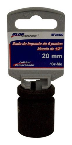 Dado Impacto 6 Puntas Mando De 1/2 Blue Force De 20mm