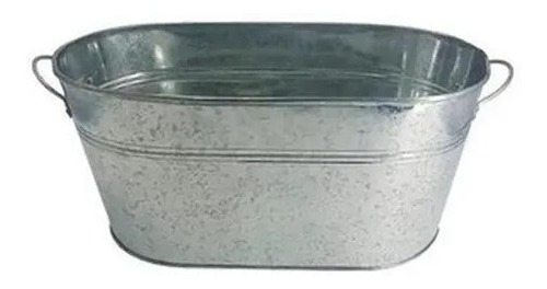 Imagen 1 de 1 de Frapera Balde Oval Hielera Champagne Zinc Grande 2 Botellas