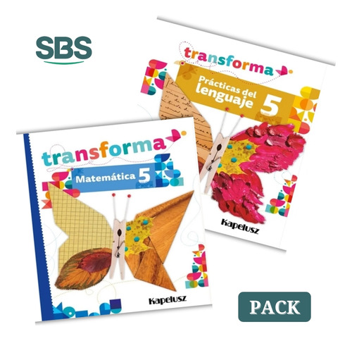 Transforma 5 - Lengua 5 + Matematica 5- 2 Libros