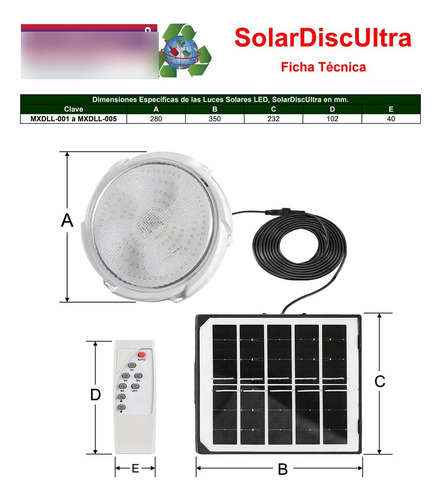Lampara Led Solar, Mxdll-001, 1 Caja, 200w, 246 Led, Panel S Estructura Blanco
