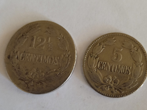 Moneda 12/12 Céntimos De 1946 Y 5 Céntimos De 1946