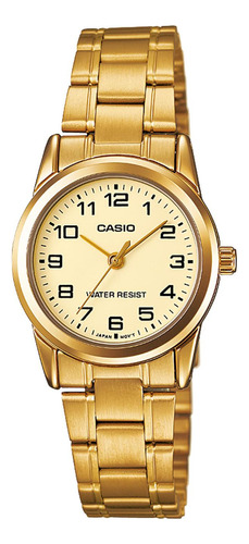 Reloj Casio Ltp-v001g-9b Acero Mujer Dorado