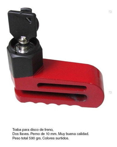 Candado Para Disco De Freno Tranca Moto Bicicleta