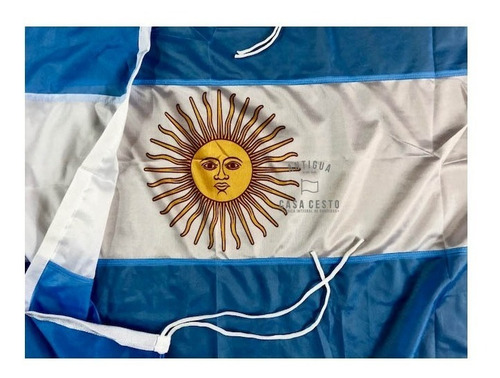 Bandera Argentina De Flameo *140x250cms* - Oficial Reforzada