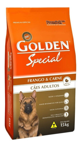 Ração Golden Special Sabor Frango E Carne  Cães Adultos 15kg