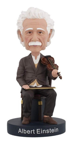 Albert Einstein Violino Bobblehead - Royal Bobbles