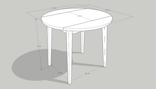 Imagen 2 de 7 de Mesa Decomedor Abatible Moderna En Madera Lacada Ref: Azteca