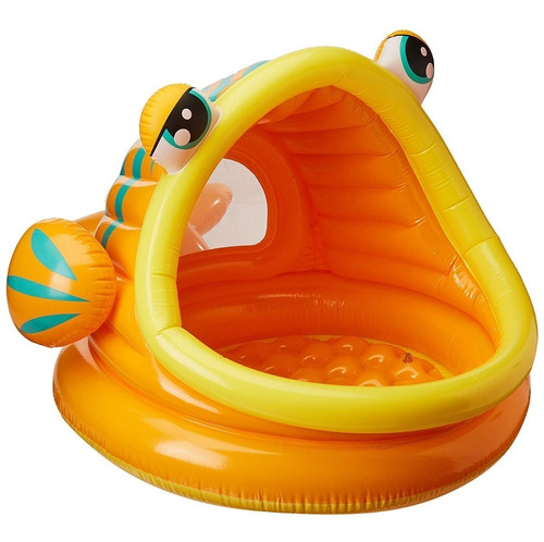 Pileta Infantil Inflable Pescadito Con Techo Intex #57109 