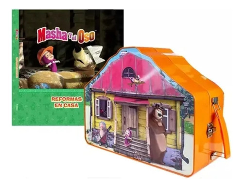 Coleccion Masha Y El Oso - Libro + Muñeco - Variantes | Caja Contenedora - Reformas En Casa
