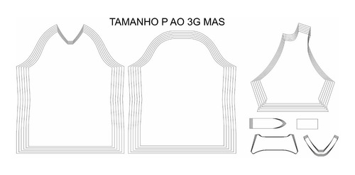 Imagem 1 de 4 de Molde Nike Brasil Duas Versões