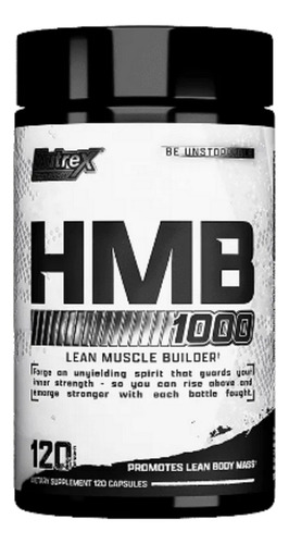 Nutrex Black Hmb 1000 120 Capsulas Fuerza Musculo Aminoacido