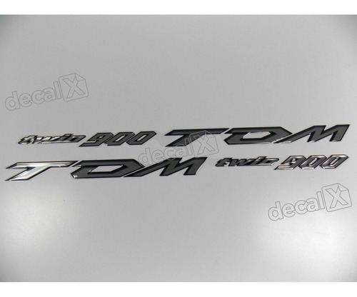 Kit Adesivos Yamaha Tdm Twin 900 Resinados Cromado R14 Cor ADESIVO EMBLEMA GRÁFICO TDM TWIN 900