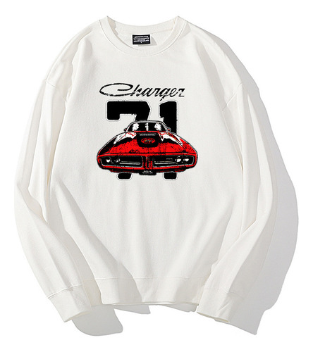Ch Sudadera Cuello Redondo Algodón Grueso Manga Larga Hombre
