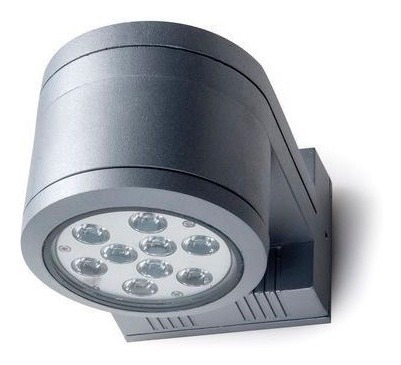 Imagen 3 de 5 de Aplique De Exterior En Aluminio Negro Unidireccional / Nexo