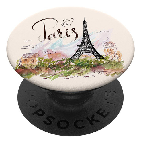 Paris Francia Torre Eiffel  Regalo Popsockets Popgrip: Para