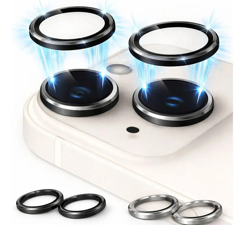 Kit Películas Lente Câmera Para iPhone 14 E 15 Normal E Plus iPhone 14 Normal Ou Plus Cinza