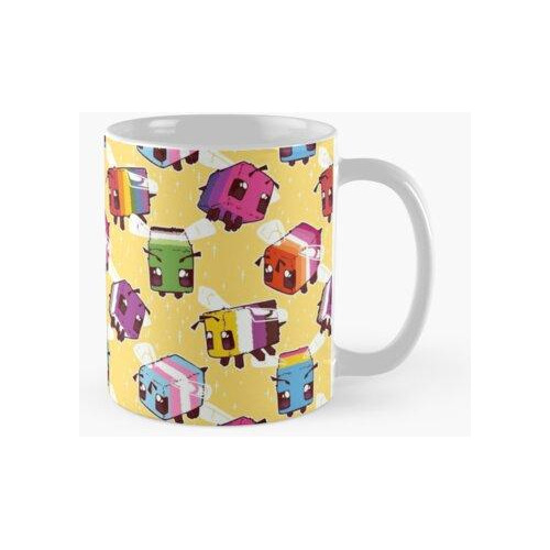 Taza Abejas Minecraft Lgbt Calidad Premium