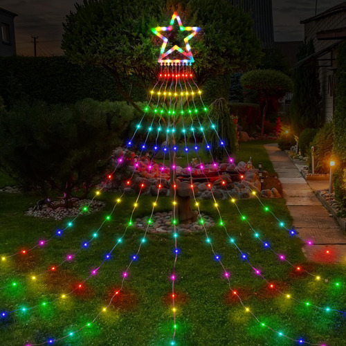 Decoracion Navidad Luces Cambian De Color Para Exteriores