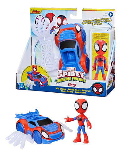 Figura de acción Marvel Spidey And His Amazing Friends Web Crawler +3