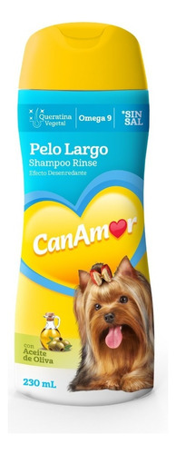 Shampoo Canamor Pelo Largo 230 Ml Fragancia Aloe Vera