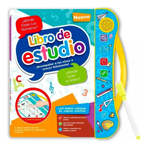  Libro Didáctico Interactivo Aprendizaje Bilingüe Para Niños