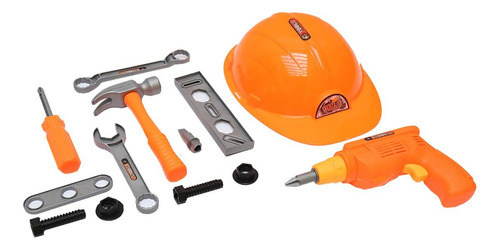 Juguete Set Herramientas Casco De Construccion Para Niños