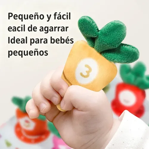 Caja De Pañuelos Montessori Para Bebés, Juguetes Y Zanahoria Caja De Pañuelos Montessori Para Bebés, Juguetes Y Zanahoria
