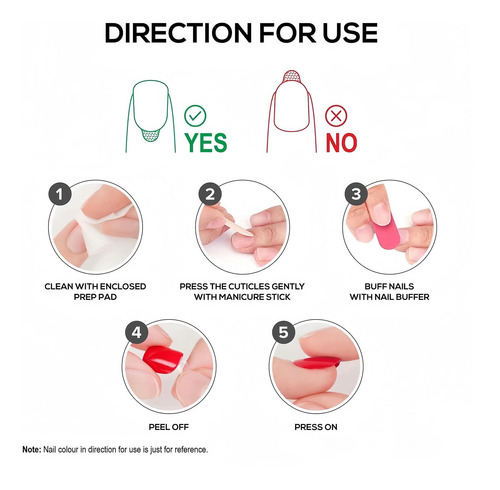 48pz Uñas Postizas Nail Tips Press On Nude Francesas Fantasy