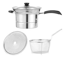 Comprar Olla Freidora Con Cesta De Freidora De Acero Inoxidable,.