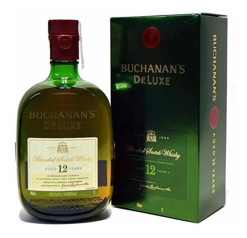 Whisky Buchanans 12 Años Deluxe 1000ml - mL a $216
