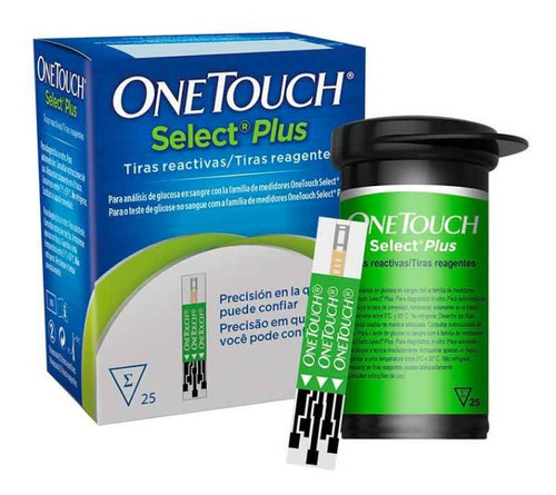 Tiras One Touch Select Plus 25 Unidades