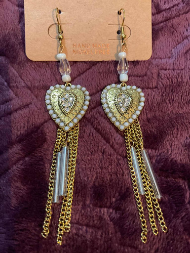 Aretes, Pendientes De Fantasía En Forma De Corazón