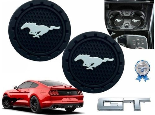 Par Porta Vasos De Auto Universal Mustang Gt V6 2015 A 2018