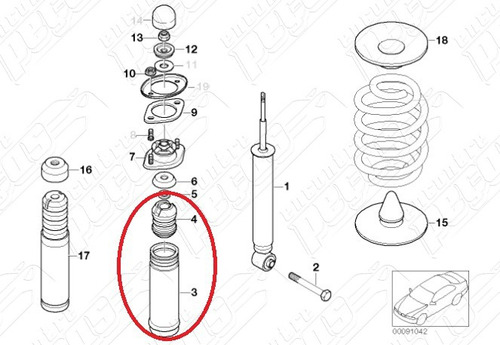 Batedor Amortecedor Mercedes B180 Cdi 12-15 Original 