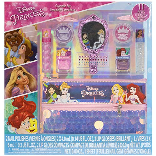 Juego De Maquillaje Lavable De Princesas De Disney 11 P...