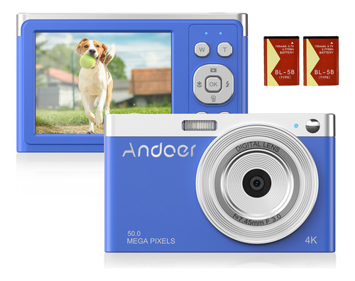 Cámara Digital Ips 2 Piezas Cámara Digital Andoer Camcorder