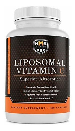 Liposomal Vitamina C, Sin Gluten 180 Caps