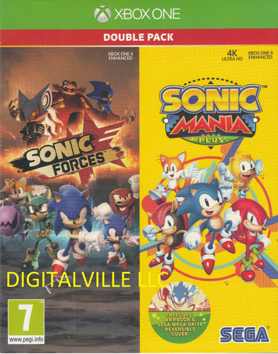 Set 2 En 1 Sonic Forces Y Mania Plus Xbox One Microsoft