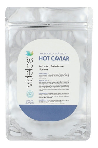 Máscarilla Plástica Hot Caviar Tipo de piel Seca